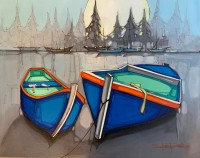 Salman Farooqi, 24 x 30 Inch, Acrylic on Canvas, Seascape Painting, AC-SF-205